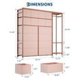 thumbnail image 2 of Commode Haute Yiwa pour Chambre, 16 Tiroirs avec Support à Vêtements Intégré, Tour de Rangement en Tissu, 2 of 9