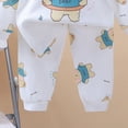 thumbnail image 4 of Gibobby Baby Boys Pajamas Boy Clothing Sets Cartoon Print Fall Winter Long Sleeve Top Pants Pajamas 2 Pc Loungewear For 12 Months 2t 3t 4t 5t Boy Pjs Set Kid Sleepwear,White,Size 6-12 Months, 4 of 7