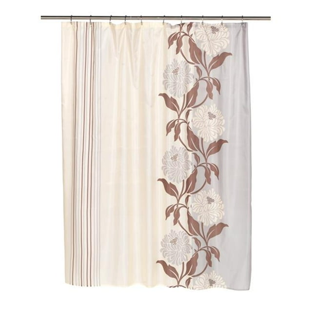 FSCXL-96-CH-13 Rideau de Douche en Tissu Chelsea de 70 x 96 Po&44; Chocolat
