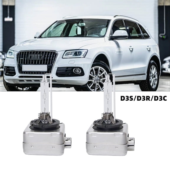 QIPEIZSP Fit For Audi A4 2009 D3S/D3R/D3C HID Xenon Headlight Bulbs,Plug And Play,Pack of 2 ,6500K