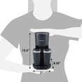 thumbnail image 2 of Elite Gourmet EHC116 - Cafetera doble goteo doble incluye dos tazas térmicas interiores de acero ino, 2 of 7