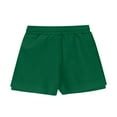 thumbnail image 5 of Busydd Girls Shorts 6-15 Years Casual Teen Girls Summer Clothes Solid Color Elastic Waist Drawstring Girls Athletic Shorts 2 in 1 Flowy Wokout Gym Shorts with Pockets, 5 of 8