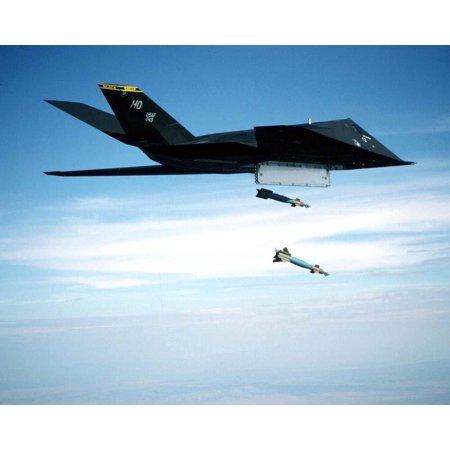 LAMINATED POSTER The Lockheed F-117A Nighthawk is a stealth ground attack aircraft operated solely by the United Stat Poster Print 24 x