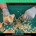 thumbnail image 6 of BeaverCraft Hook Knife SK2L Oak 1.2" Blade Wood Carving Spoon Knife for Bowl Cups Spoons Carving Left Handed Wood Carving Knife Curved Tools for Beginners, 6 of 8