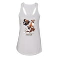 thumbnail image 2 of If It's Not a Boxer It's Just a Dog Gift | Womens Dog Lover Jersey Racerback Tank Top, White, X-Large, 2 of 3