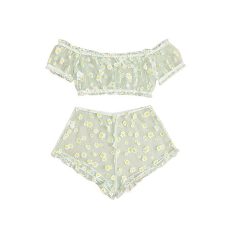 

Eyicmarn Women s Lingerie Set Sexy Lace Bra Bralette and High Waisted Knickers Lace Panties Briefs Sets