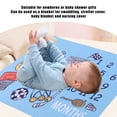 thumbnail image 3 of Baby Photography Cloth Soft Comfortable Cute Cartoon Pattern Exquisite Beautiful Newborn Monthly Blanket, 3 of 6