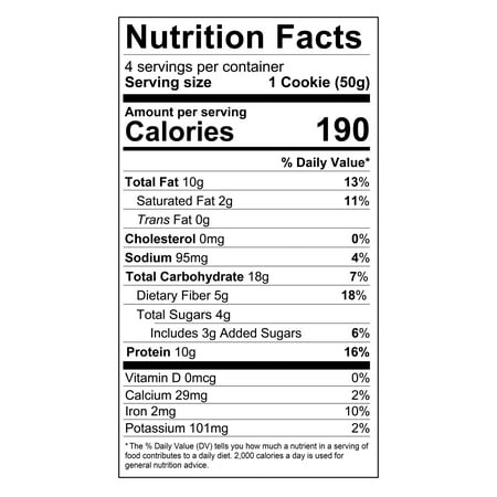 Tone It Up Plant Based Protein Cookies, Lemon Blondie, 10g Protein, 4 Count
