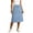 Z152-Blue, variant on Womens Skirts Summer Midi Flared Ruffle Color Block Lightweight Women's Flowy Handkerchief Hemline Midi Skirt