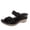 Black, variant on IWRICH Women's Sandals Comfortable Wedge Sandals Summer Casual Open Toe -On Heels Slipper Flower Hollow Platform Slides 9.5