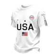 thumbnail image 2 of Iaqnaocc 250th Anniversary Usa Shirt for Men Vintage 250 Anniversary Usa Shirt Shirts Short Sleeve USA Flag Crewneck Freedom 2026 Summer 250th Anniversary Patriotic Tee White L, 2 of 3
