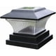 thumbnail image 1 of Solar Post Post Light Waterproof Outdoor Cap Lights Decorative Fence Lamps for Patio Garden Outdoor Paved Pathway (Black), 1 of 5