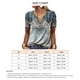 thumbnail image 5 of Camisa Personalizada para Mujer Cuello en V Manga Corta Estampado Floral Jersey Top con Botones Camiseta con Cuello de Botón para Mujer ANGGREK Otros, 5 of 5