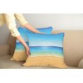 thumbnail image 2 of Ambesonne Summer Throw Pillow Cover 2 Pack, Exotic Hot Sunny Nature, 16", Cream Turquoise, 2 of 5