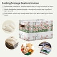 thumbnail image 5 of Coolnut Dragonfly Flowers Foldable Canvas Storage Bin, Sturdy Fabric Storage Basket with Handles, Storage Cube Box for Organizing Shelf Nursery Toy Closet 2PCS#714 Home Decor, 5 of 7
