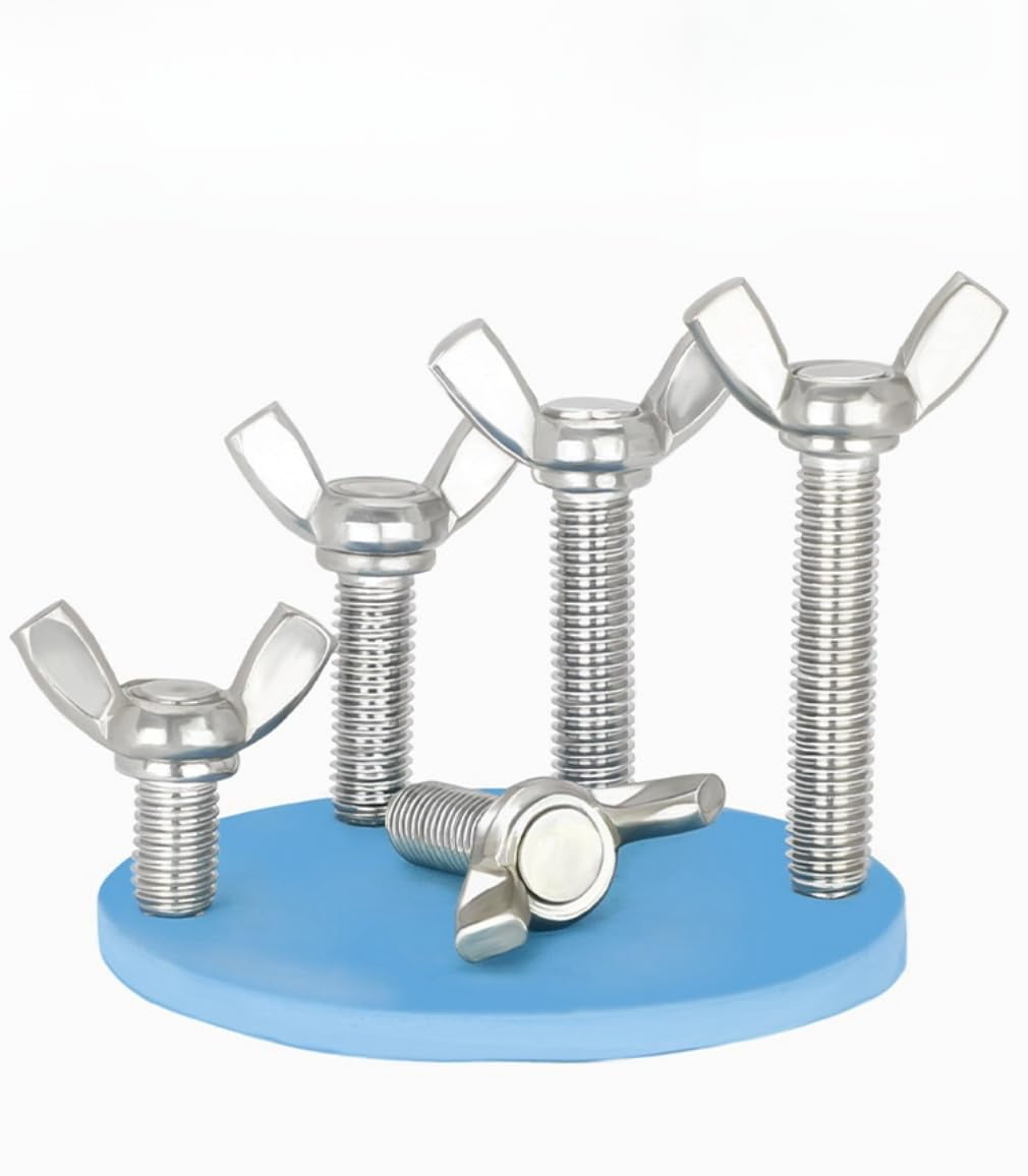 304 Stainless Steel Wing Butterfly Screws Bolts,Wing Bolt,Machine Fastener,Thumb Hand Screws for Electronic Equipment