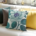 thumbnail image 3 of BANET Throw Green Square Pillowscase Cushion Covers for Sofa Couch Bedroom Home Decor 18x18in, 3 of 5