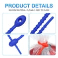thumbnail image 4 of Unique Bargains Lot de 30 Attaches en Silicone Réutilisables, Attaches de Câble de 7 Pouces, Attaches à Pain Bleu Foncé, 4 of 6