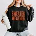 thumbnail image 3 of Sweater Weather Block Distressed - Women's Lightweight Garment Dyed Sweatshirt, 3 of 10