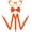 Orange, variant on Neon Suspenders Bow Tie Sunglasses Accessory Set for Adults 80s Dress Up Costumes Clip Suspenders Nerd Outfit