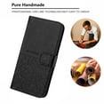 thumbnail image 5 of TECH CIRCLE Folio Phone Case for Samsung Galaxy A32 4G (2021) - Lightweight Leather Shell with Stand Wallet Cover with [Card Slot Holder/Pocket] Portable Simple Case with [Wrist Strap], Black, 5 of 8