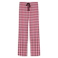 thumbnail image 6 of KyCheLot Men's Sleepwear Pants Plaid Drawstring Elastic Waist Loose Straight Leg Casual Pajamas Trousers with Pockets, 6 of 6