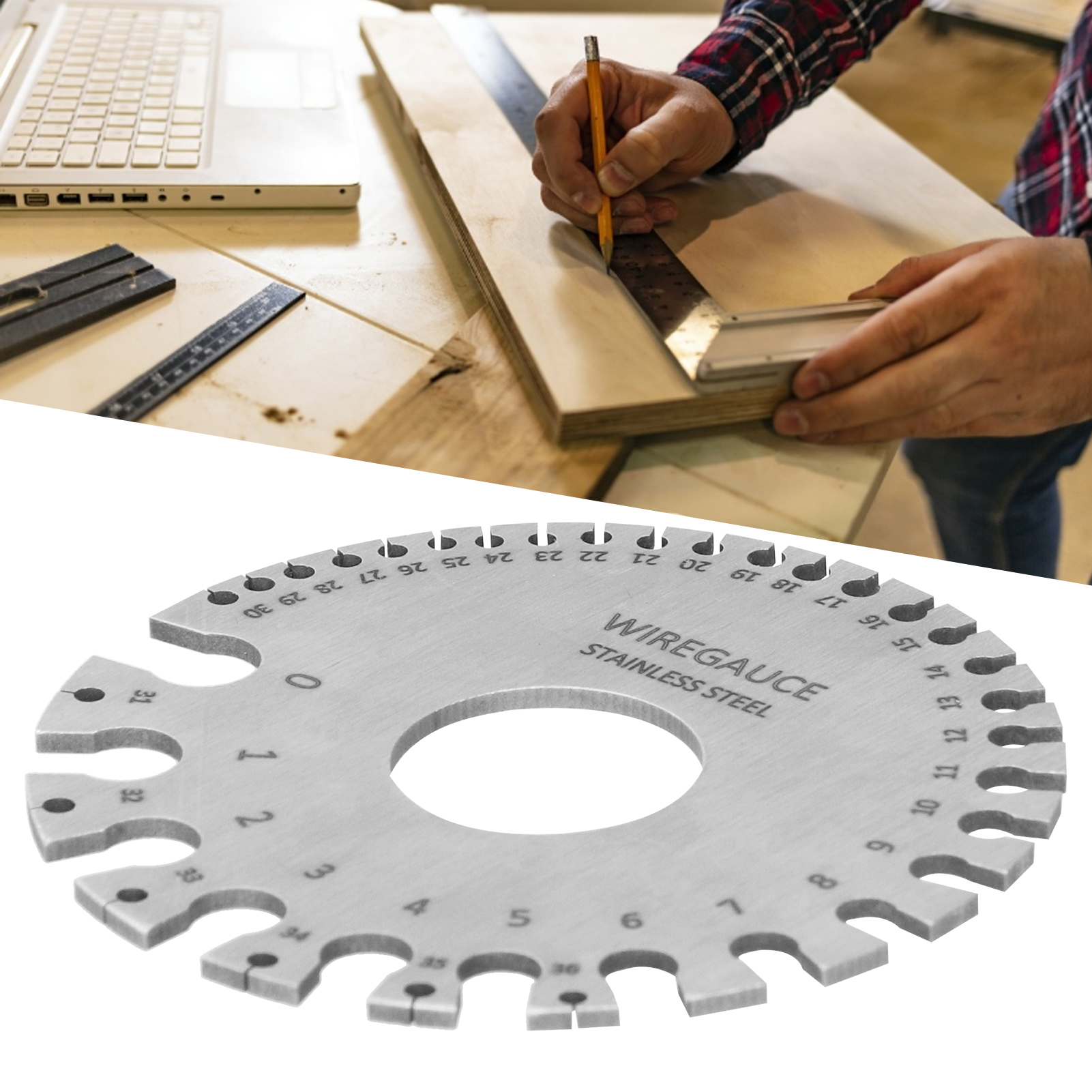 Ymiko Wire Gauge,Diameter Measuring Tool,Wire Gauge Measuring Tool