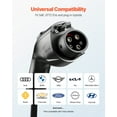 thumbnail image 2 of VEVOR EV Charger Extension Cable, 40Amp 21 ft J1772 Extension Cord Compatible with 120V-240V SAE J1772 Electric Vehicle Chargers, Level 1/Level 2 IP66 Heavy Duty Car Charging Cable with Carrying Bag, 2 of 9
