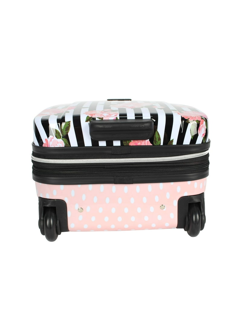 Betsey Johnson 15 Inch Lightweight Hardside Underseat Luggage with