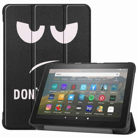 Dteck Case For All-New Kindle Fire HD 8 Tablet and Fire HD 8 Plus Tablet (10th Generation,2020 Release), Slim Lightweight Folding Stand Smart Cover with Auto Sleep/Wake, Don't Touch