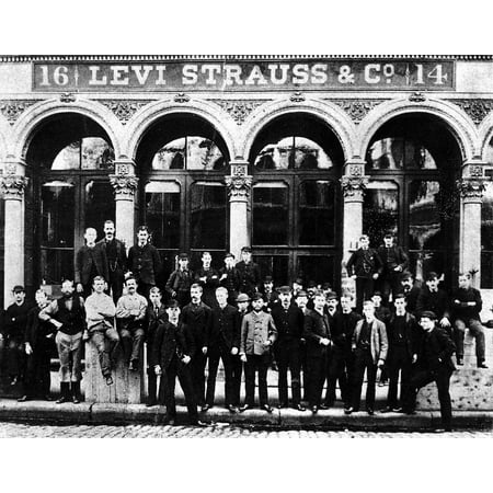 Sofa Stores San Francisco Levi Strauss & Co Store Nemployees At The Levi Strauss & Company Store In San Francisco C1880 Rolled Canvas Art - (24 x 36) ()