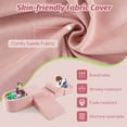 thumbnail image 6 of Costway 5PCS Climb and Crawl Playset with Ball Pit for Kids Zippers for Playroom Pink, 6 of 10