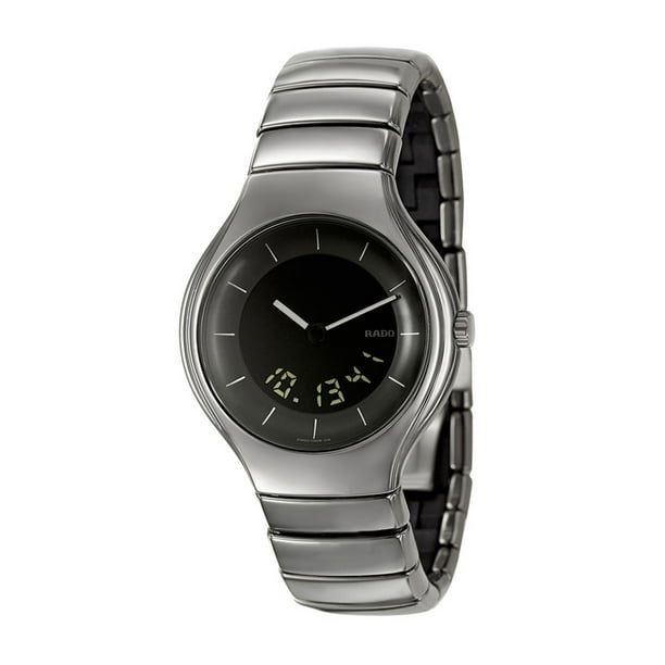 Rado - Rado True Ceramic Mens Watch Black Digital Dial Date Timer Alarm R27907152 - Walmart.com