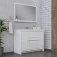 thumbnail image 2 of Alya Bath Sortino 48" Wood Bathroom Vanity with Acrylic Sink in White, 2 of 7