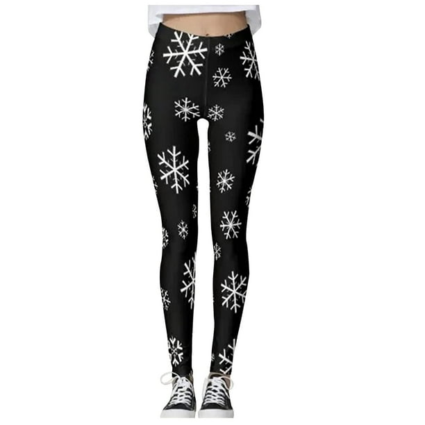 Women's Christmas Leggings High Waist Skinny Active Yoga Pants Fun Fashion  Holiday Print Workout Running Tights Trousers 