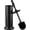 Black-1, variant on Heavy-Duty Toilet Brush and Holder Set,  Rustproof Metal Freestanding Toilet Bowl Brush, Deep-Cleaning Tool with Long Handle and Splash Guard for the Bathroom, Space-Saving