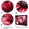 thumbnail image 3 of Designart "Pink Crimson euphony III" Floral Metal Wall Art Set, 3 of 5