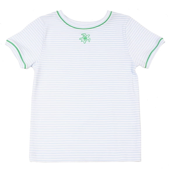 Kidsy Boys Turtle Graphic Printed Peruvian Cotton T-shirt – Short Sleeve, Crewneck, White, 5