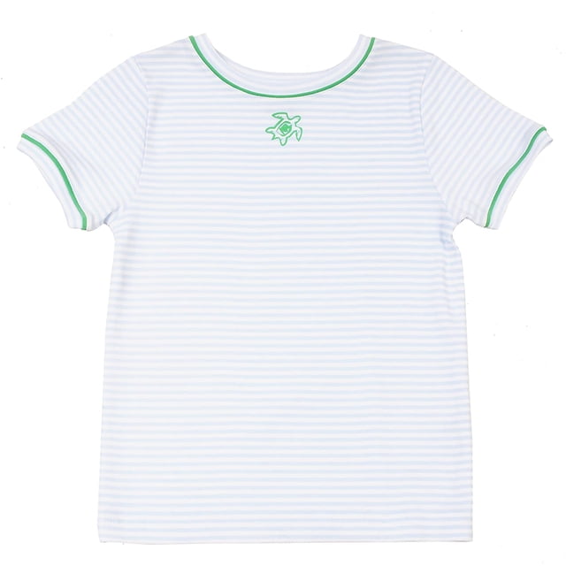 Kidsy T-shirt en Coton Péruvien Imprimé Graphique Turtle pour Garçons, Manches Courtes, Col Rond, Blanc, 5
