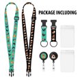 thumbnail image 3 of WIRESTER 2pcs Retractable Carnival Cruise Lanyard with Detachable Buckle and Waterproof ID Badge Holder for Cruise Ships Cards Women Men - English Bulldog Funny Playful Postures & Chicken Pattern, 3 of 6