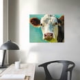 thumbnail image 4 of Orinice  Colorful Quirky Cow Poster Print by Nan,  16x12in, 4 of 6