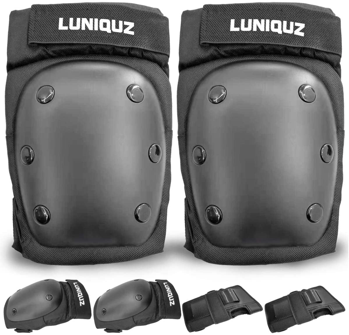 Knee Pads for Kids Protective Gear Set, 6 in 1 Knee Pads and Elbow Pads