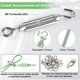 thumbnail image 4 of Percha? Tensores M5 Para Cables Cable De Acero Recubierto De Pvc De 100 Pies Cable De Metal Resistente De 1/8 "" Y Cuerda De Alambre Para Tendedero/Kit Para Colgar Luces De Cadena/Soporte Para Plantas, 4 of 5
