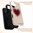 thumbnail image 4 of Starry Heart Beige iPhone Case – Blurred Red Heart with Sparkles & Sweet Quote, Glossy Protective Cover for iPhone 16 15 14 13 12 11 Mini Pro Max, 4 of 6