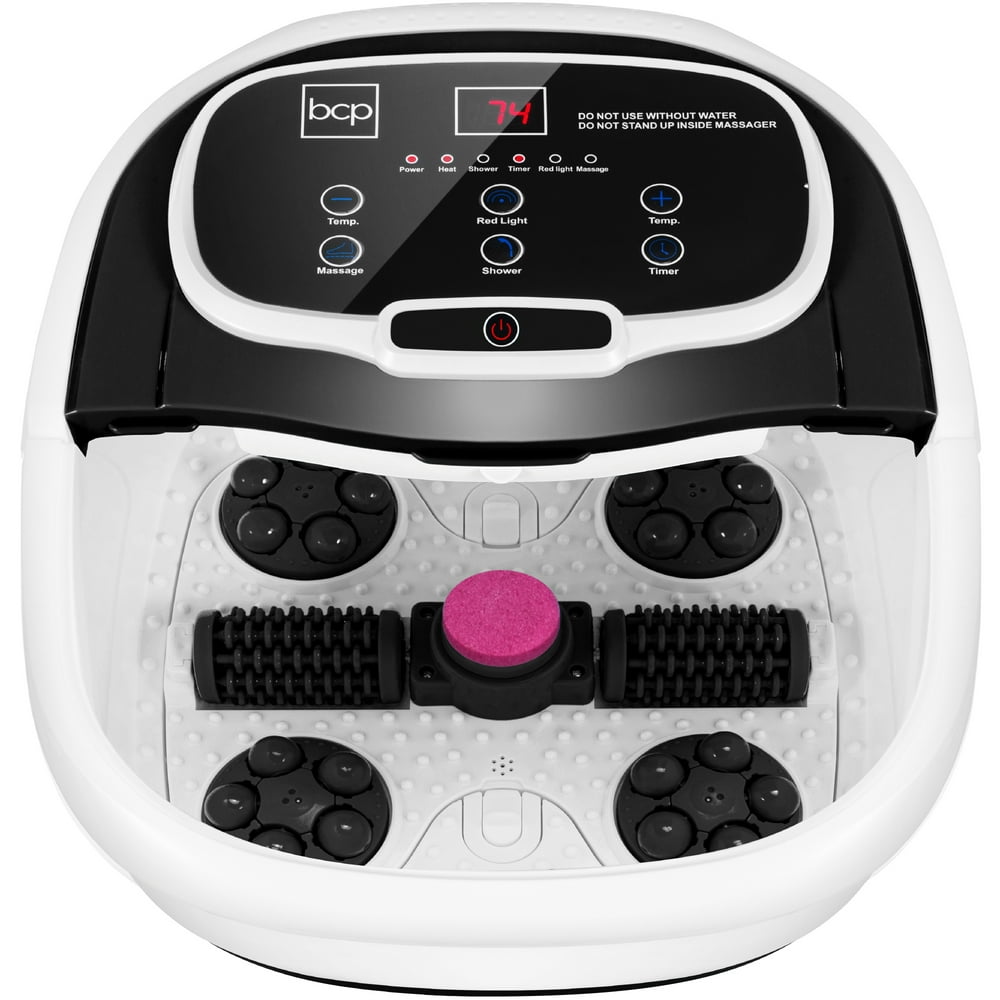 Best Choice Products Portable Heated Shiatsu Foot Bath Massage Spa w