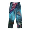 thumbnail image 5 of Haiem Fantasy Mushrooms Women's Pajama Pants Ultra Lightweight Pjs Bottoms Sleepwear Bottom Pants With Pocket Drawstring-Small, 5 of 9