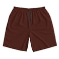 thumbnail image 3 of Uemuo Brown Pattern Men's Swim Trunks Hawaiian Beach Bathing Suit Swimsuits Beach Quick-Dry Shorts with Pockets-XX-Large, 3 of 9