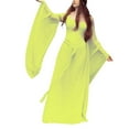 thumbnail image 1 of Ketyyh-chn99 Robes Femmes Fête Femme Élégante Robe de Fête Manches Longues Robe Longue Confortable Jaune,P, 1 of 5