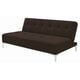 thumbnail image 2 of Sofá Cama Reclinable EL BAZAR STORE Vegas Lino Chocolate Moderno Abotonado, 2 of 6