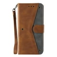 thumbnail image 4 of PU Leather Wallet Case for iPhone 14, Detachable Wrist Hand Strap Magnetic Clasp Flip Folio Cover with Card Slots Cash Holder Kickstand Soft Silicone Shockproof Anti-Scratches Case,Brown, 4 of 8